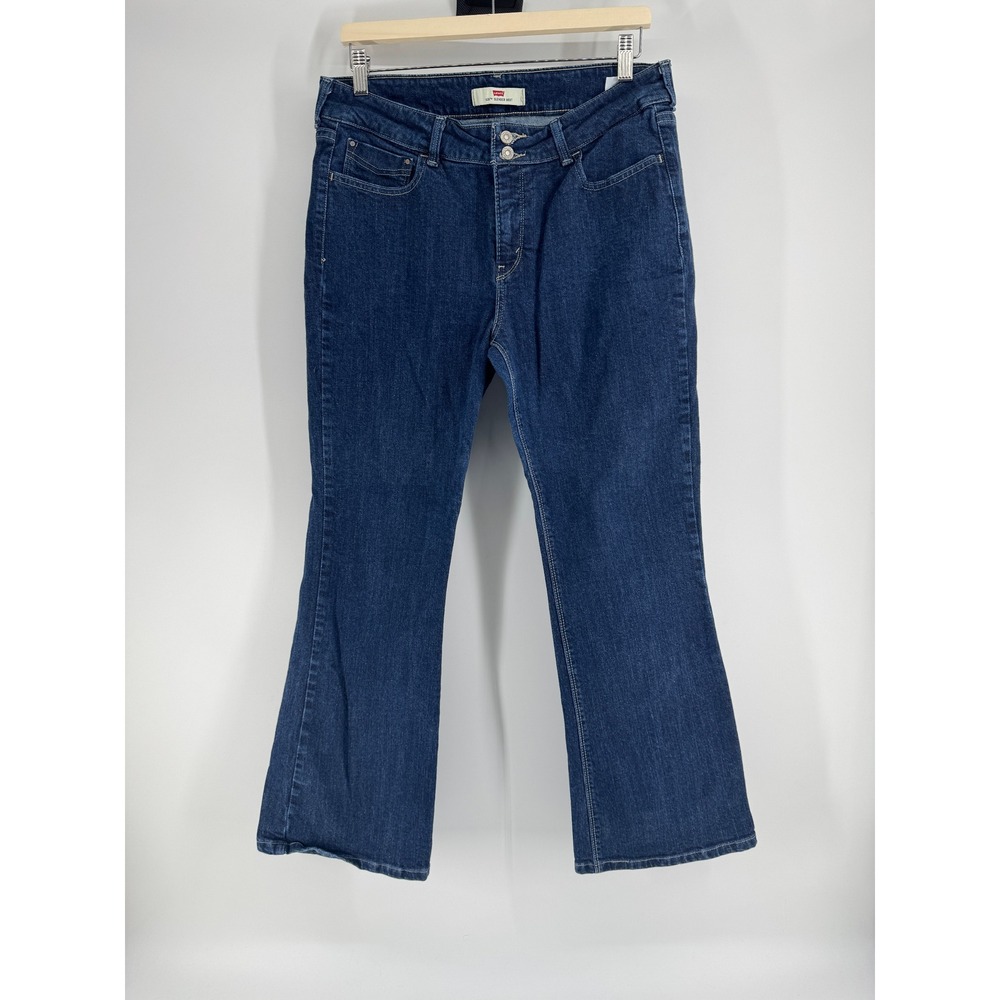 Levis 526 Slender Bootcut Jeans Dark Wash Double Button Flap Pocket‎ 14S W32 L30